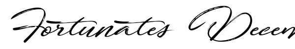 Fortunates December font preview